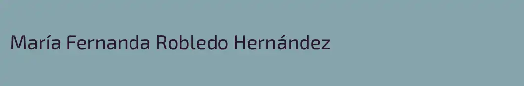 María Fernanda Robledo Hernández